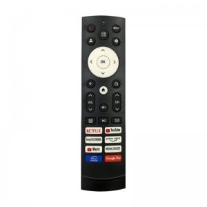 Ecomoye Smart TV Remote No. 1256 (No Voice), Compatible/Replacement for Hisense Smart TV LCD/LED Remote Control, Black (Exactly Same Remote will Only Work)
