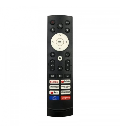 Remote No. 1256 (No Voice), Compatible for Hisense Smart TV LCD/LED Remote Control (Exactly Same Remote Will Only Work)