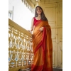 Women's Soft Lilan Printed Saree With Unstitched Blouse 5.5Mtr (Mustard ) Women's Soft Lilan Printed Saree With Unstitched Blouse 5.5Mtr (Mustard )