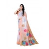 Women's Georgette Floral Printed Saree With Unstitched Blouse 5.5Mtr (Orange) Women's Georgette Floral Printed Saree With Unstitched Blouse 5.5Mtr (Orange)