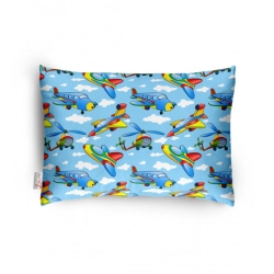 Soft Plush Printed Baby Infant Pillow for Kids Age 1 To 5 Years (Blue)