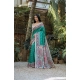 Women's Faux_Tussar Geometric_Print Saree With Unstitched Blouse 5.5Mtr (Rama_Green)