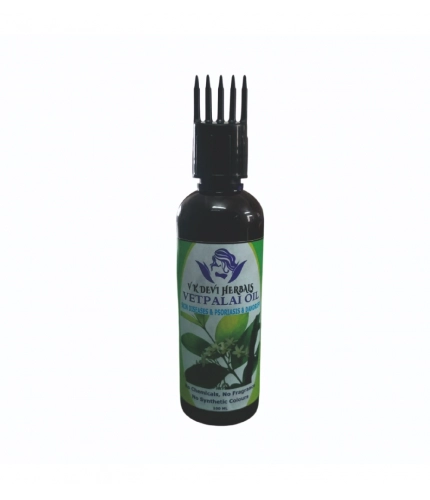 Devi Herbal Vetpalai 100 ML Oil - Anti-Dandruff And Psoriasis Relief Oil