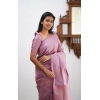 Women's Litchi silk Printed Saree With Unstitched Blouse (Light Pink) Women's Litchi silk Printed Saree With Unstitched Blouse (Light Pink)
