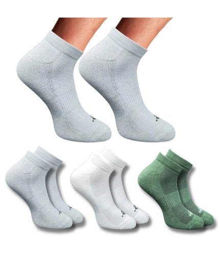 3_Pair Set Unisex Casual Cotton Printed Low Cut Socks (Multicolor)