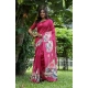 Women's Faux_Tussar Floral Saree With Unstitched Blouse 5.5Mtr (Pink) Women's Faux_Tussar Floral Saree With Unstitched Blouse 5.5Mtr (Pink)
