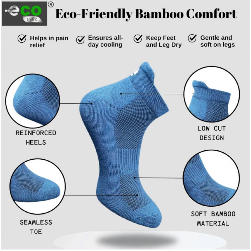 4_Pair Set Unisex Casual Cotton Printed Ankle Length Socks (Multicolor)