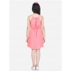 Girl's Polyester Floral Short Sleeve Dress (Coral) Girl's Polyester Floral Short Sleeve Dress (Coral)