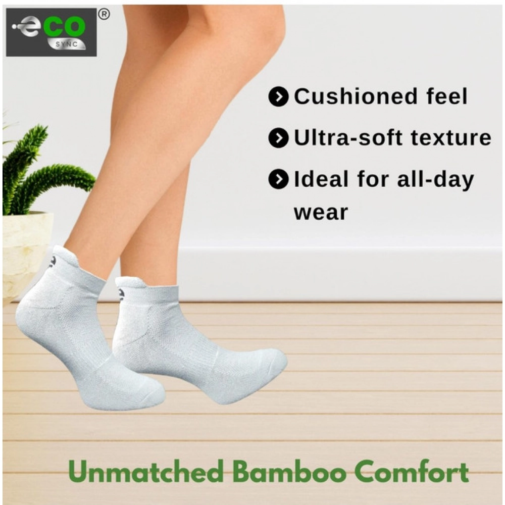 4_Pair Set Unisex Casual Cotton Printed Ankle Length Socks (Multicolor)