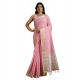 Women's Tissue Checks_With_Buttis Saree With Unstitched Blouse 5.5Mtr (Light_Pink) Women's Tissue Checks_With_Buttis Saree With Unstitched Blouse 5.5Mtr (Light_Pink)