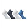 4_Pair Set Unisex Casual Cotton Printed Ankle Length Socks (Multicolor)