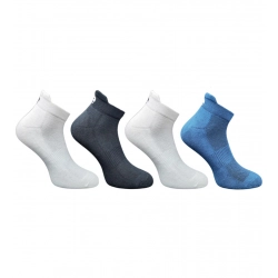 4_Pair Set Unisex Casual Cotton Printed Ankle Length Socks (Multicolor)