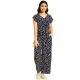 Girl's Polyester Moss Floral Short Sleeves Jumpsuit (Navy-white) Girl's Polyester Moss Floral Short Sleeves Jumpsuit (Navy-white)