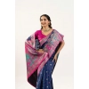 Women's Faux_Banarasi Woven Motifs Saree With Unstitched Blouse 5.5Mtr (Navy_Blue) Women's Faux_Banarasi Woven Motifs Saree With Unstitched Blouse 5.5Mtr (Navy_Blue)
