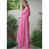 Women's Chanderi Silk Ethnic Motif Round 3/4th Sleeve Kurti With Pant Dupatta Set (Pink) Women's Chanderi Silk Ethnic Motif Round 3/4th Sleeve Kurti With Pant Dupatta Set (Pink)