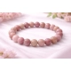 Natural Crystal 8mm Rhodonite Bracelet (Light Purple)