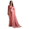 Women's Blended_Cotton Floral Saree With Unstitched Blouse 5.5Mtr (Pink) Women's Blended_Cotton Floral Saree With Unstitched Blouse 5.5Mtr (Pink)