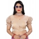 Women's Jimmy Solid Designer Neck Elastic Sleeve Readymade Blouse (Beige 38 , Alterable up to 42)-PID65826 Women's Jimmy Solid Designer Neck Elastic Sleeve Readymade Blouse (Beige 38 , Alterable up to 42)-PID65826