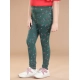 Girl's Cotton Lycra Floral Elasticated Jeggings (Bottle Green) Girl's Cotton Lycra Floral Elasticated Jeggings (Bottle Green)