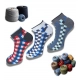 3_Pair Set Unisex Casual Cotton Printed Low Cut Socks (Multicolor)