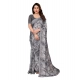 Women's Georgette Printed Saree With Unstitched Blouse 5.5Mtr (Grey) Women's Georgette Printed Saree With Unstitched Blouse 5.5Mtr (Grey)