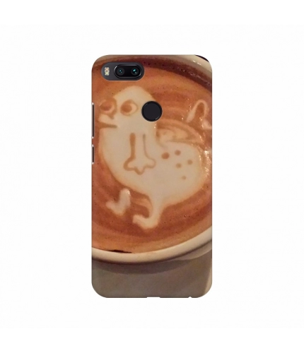 Cream Duck Coffee Cup Mobile Case Cover