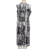 Women's Rayon Kurtis (Black, White, L) Women's Rayon Kurtis (Black, White, L)