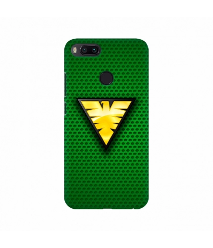 Triangle Yellowish Logo with Green background Mobile Case Cover
