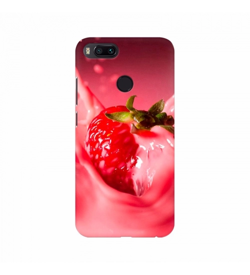 Strawberry Milk Shake Background Mobile Case Cover