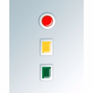 Signal Button Red, Orange and Green Mobile Case Cover
