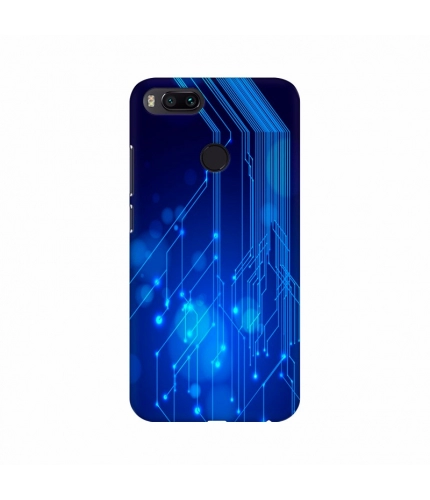 Blue color Circuit Mobile Case Cover