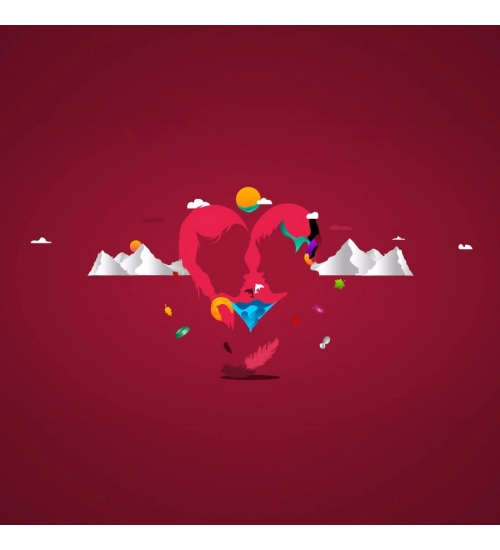 True Love Digital Art Mobile Case Cover