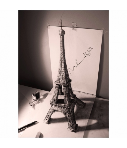 Paris Effeltower 3D Drawing Mobile Case Cover Paris Effeltower 3D Drawing Mobile Case Cover