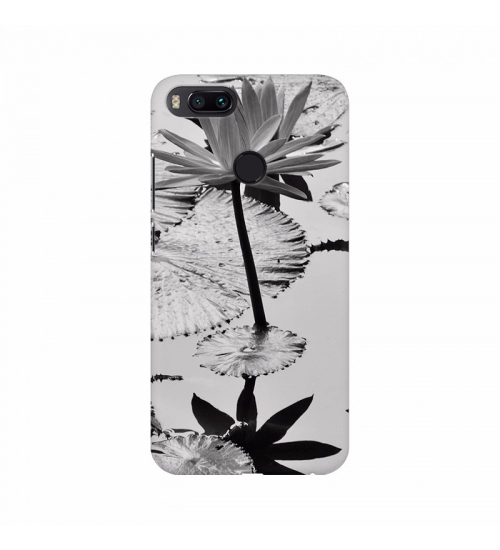 Black and White Lotus Wallpaper Mobile Case Cover
