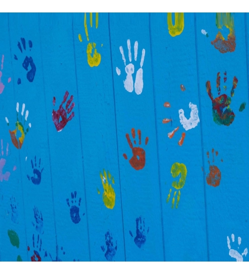 Children hand paintings Mobile case cover