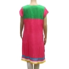 Women's Rayon Kurtis (Pink, Green, L)