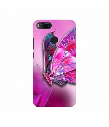 Lavender Butterfly with cool Background Mobile Case Cover
