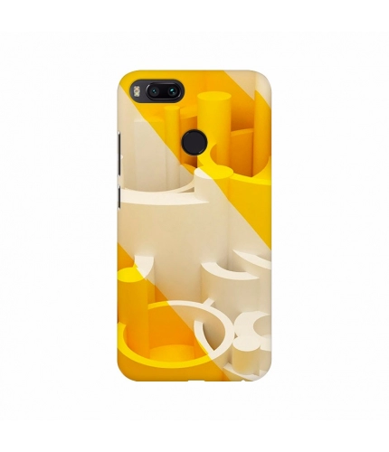 Orange and white Bandage Roller Mobile Case Cover