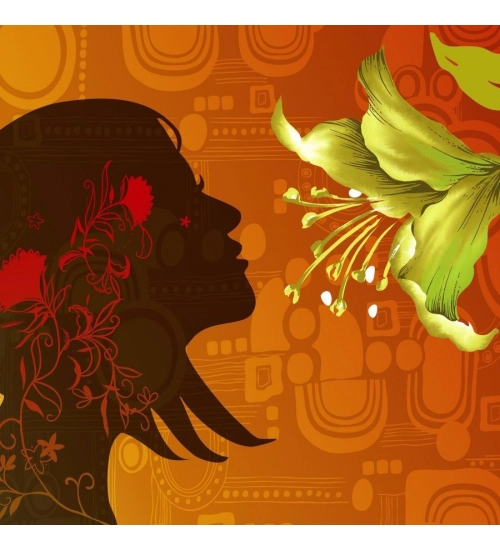 Girl Smell a Beautiful Flower Mobile Case Cover