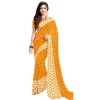 Womens Geogrette Saree with Blouse Digital Printed Saree (Yellow, 6.25 Mtr) Womens Geogrette Saree with Blouse Digital Printed Saree (Yellow, 6.25 Mtr)