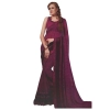 Womens Georgette Digital Printed Saree (Purple, 6.25 Mtr) Womens Georgette Digital Printed Saree (Purple, 6.25 Mtr)