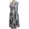 Women's Rayon Kurtis (Black, White, L) Women's Rayon Kurtis (Black, White, L)