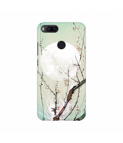 Graphic Design moon in light background Mobile Case Cover