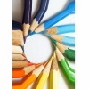 Colorful pencil with round shape Mobile Case Cover Colorful pencil with round shape Mobile Case Cover