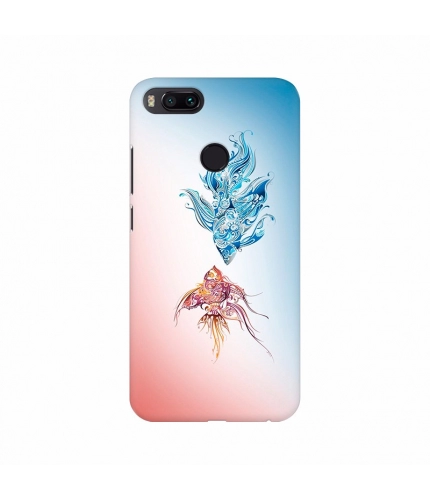 Two Fish With pattern layout Mobile Case Cover