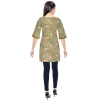 Women's Rayon Kurtis (Green, Multi, S)