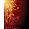 Orange color Musical Chart Mobile Case Cover Orange color Musical Chart Mobile Case Cover