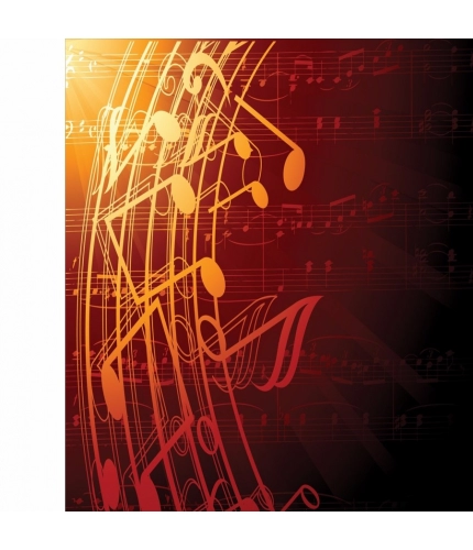 Orange color Musical Chart Mobile Case Cover Orange color Musical Chart Mobile Case Cover