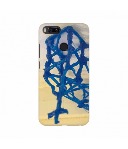 Blue Color Spider Net Mobile Case Cover