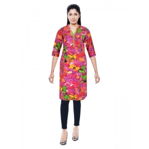 Generic Women's Cotton Kurtis (Pink, L)